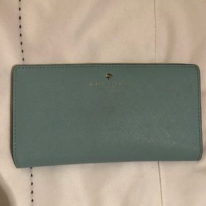 Lovingly used light blue kate spade wallet ♠️